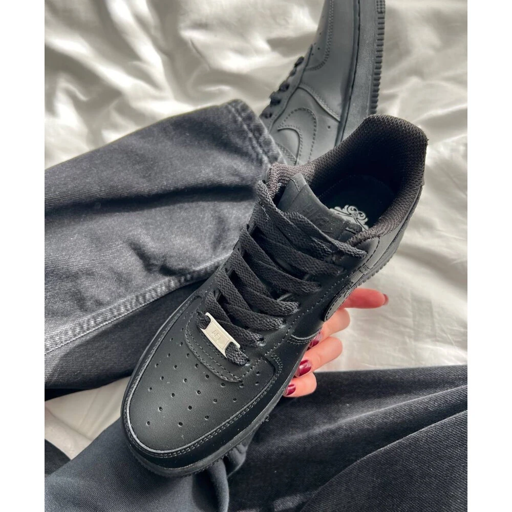 Nike Airforce 1 All Black görsel 5