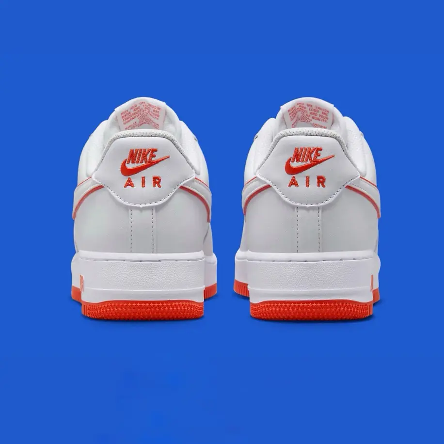 Nike Air Force 1 Low '07 White Picante Red görsel 3