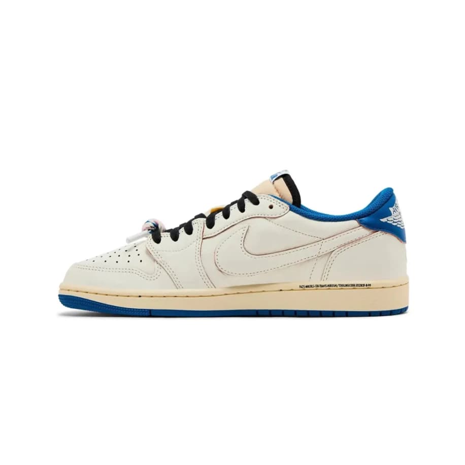 Jordan 1 Retro Low OG SP Fragment x Travis Scott Sail Military Blue görsel 2