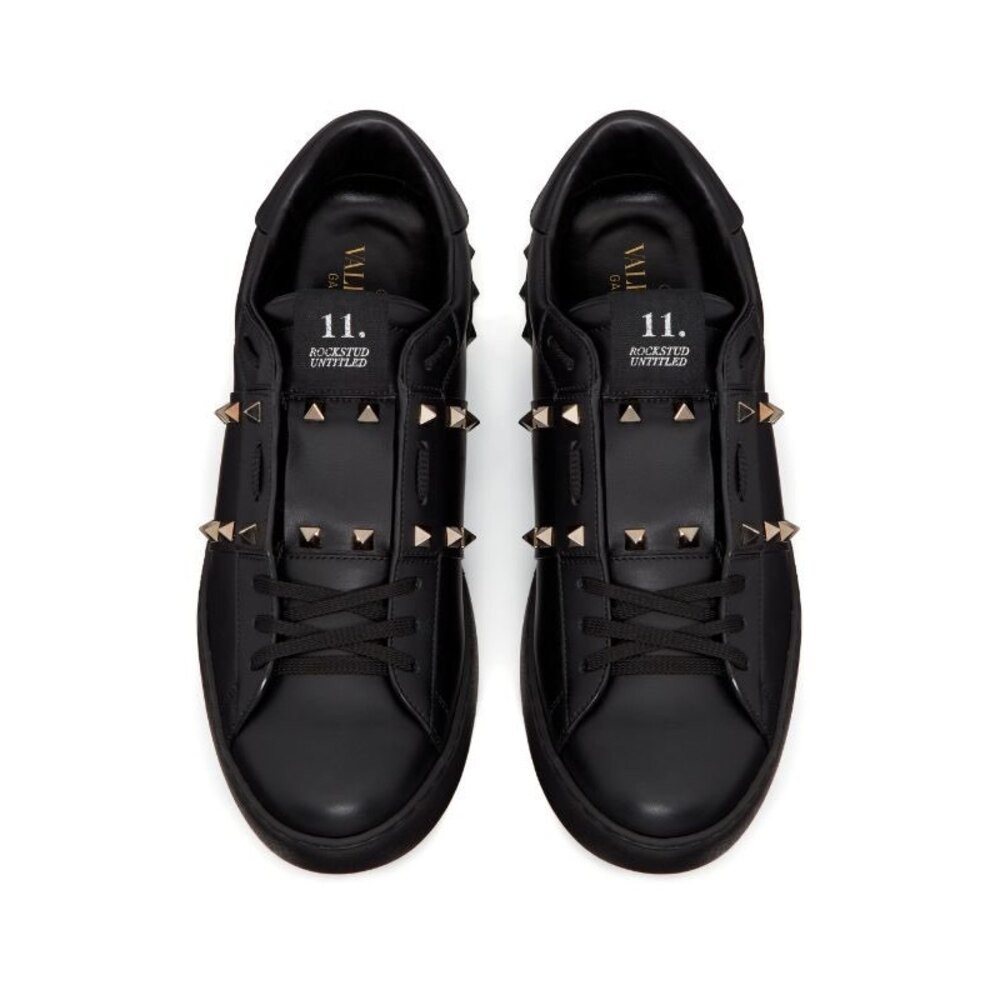 New Season Valentino Garavani Rockstud Untitled leather sneakers