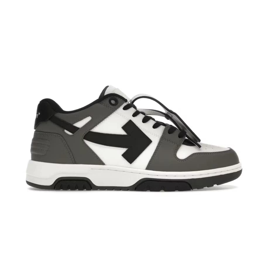 OFF-WHITE Out Of Office OOO Low Tops Dark Gray Black