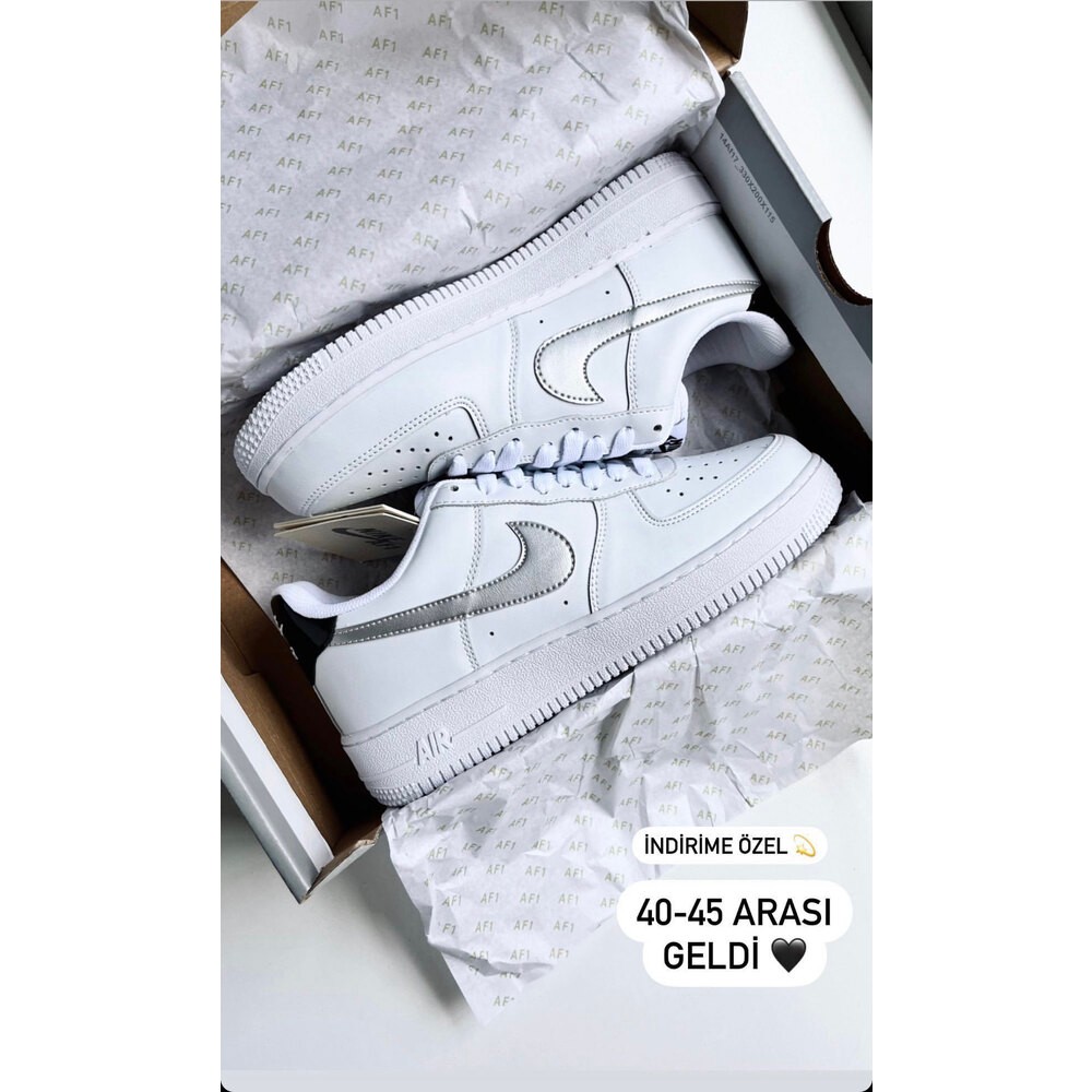 Nike Air Force 1 Silver Swosh