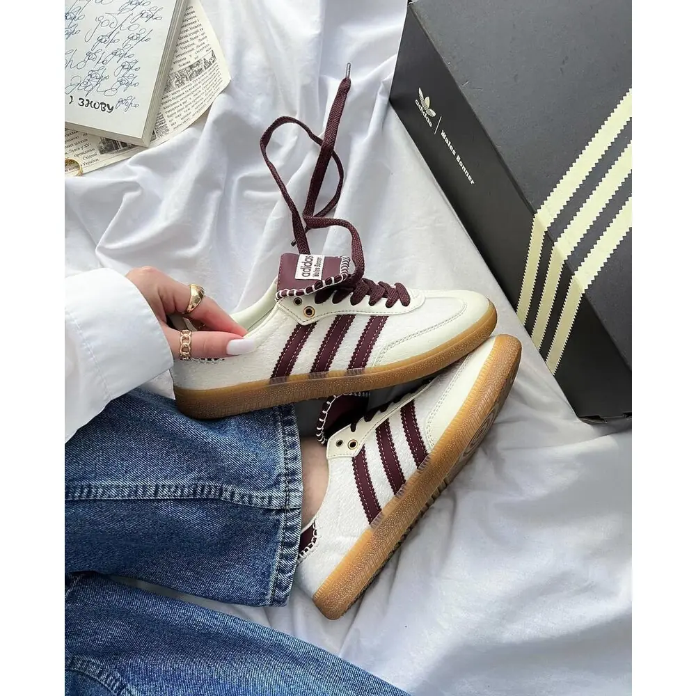 Adidas WALES BONNER SAMBA PONY TONAL LOW TRAINERS görsel 3