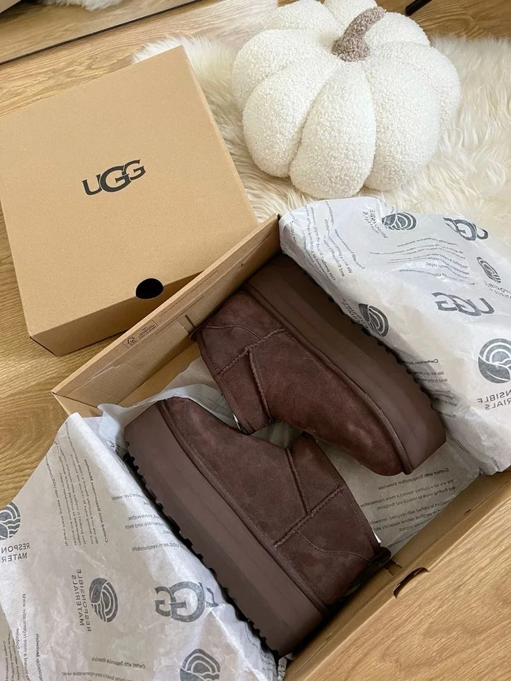 Ugg Acı Kahve Kalın Taban