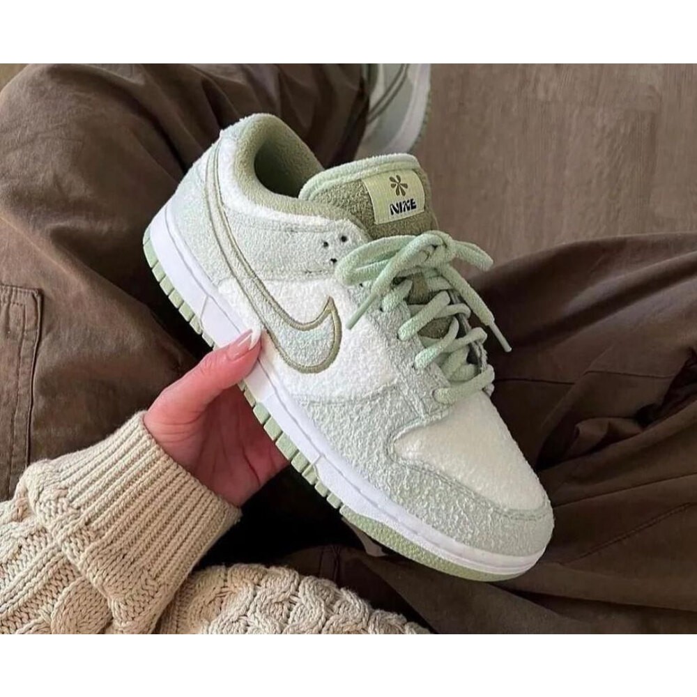 Nike Dunk Low Green Tüylü