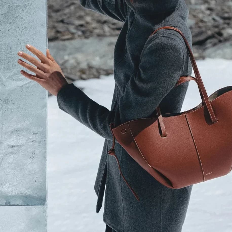 Polene Cyme Mini Brown görsel 4