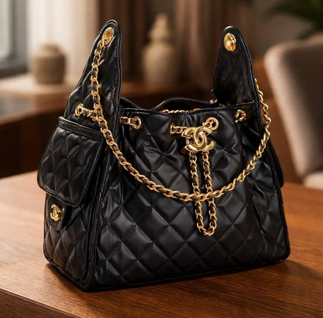 CHANEL 25 DRAWSTRİNG SİYAH