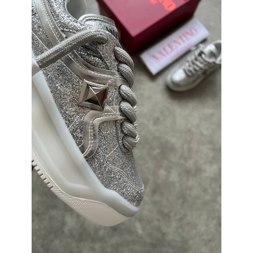 Valentino Yüksek Taban Silver VLTN görsel 4