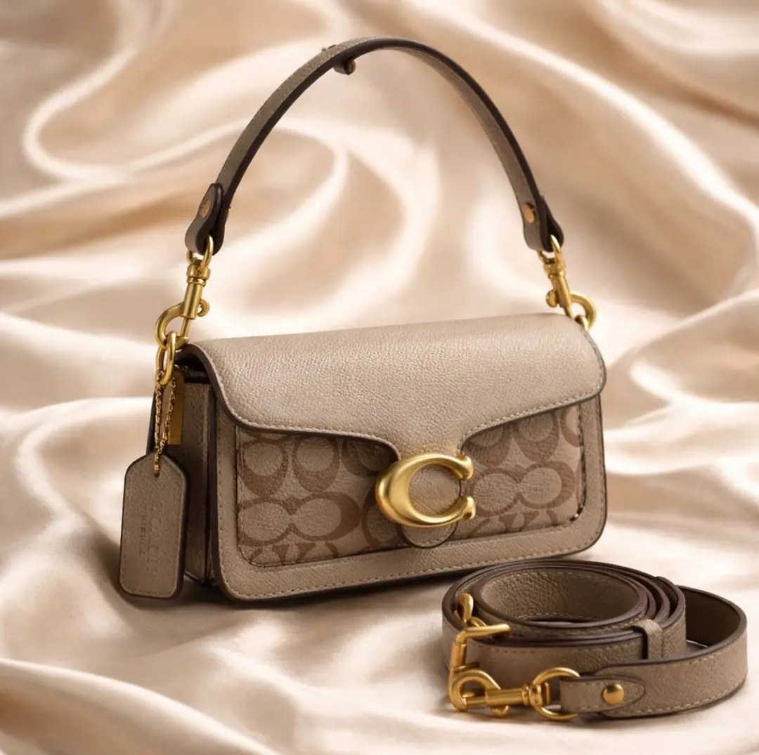 COACH TABBY SMALL KREM ÇANTA
