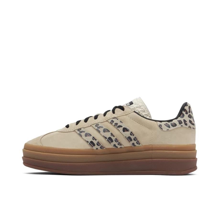 adidas Gazelle Bold Cream Black Leopard görsel 2