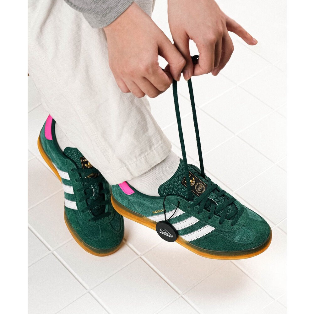 Adidas Gazalle indoor Collegiate Green Pink Yeşil