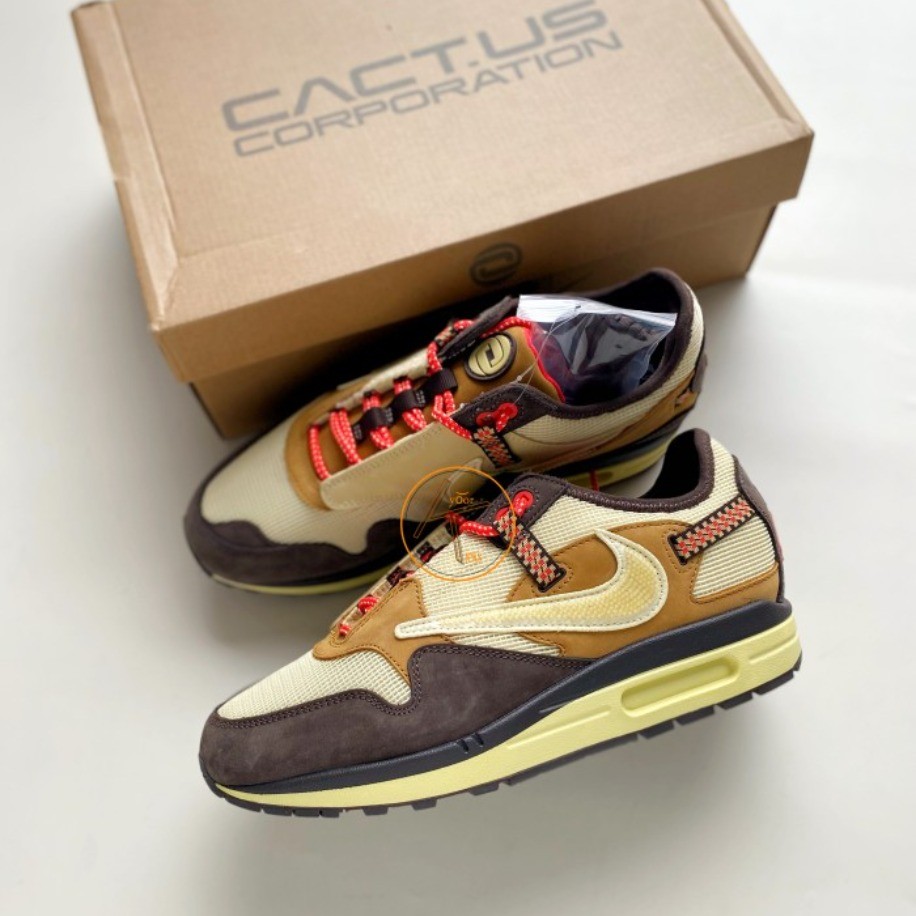 NIKE AIR MAX 1 TRAVIS SCOTT CACTUS JACK BAROQUE BROW