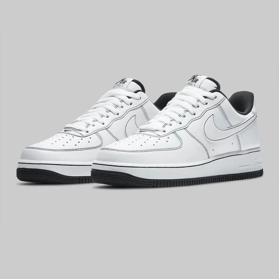 Nike Air Force 1 Low Stitch Black görsel 2