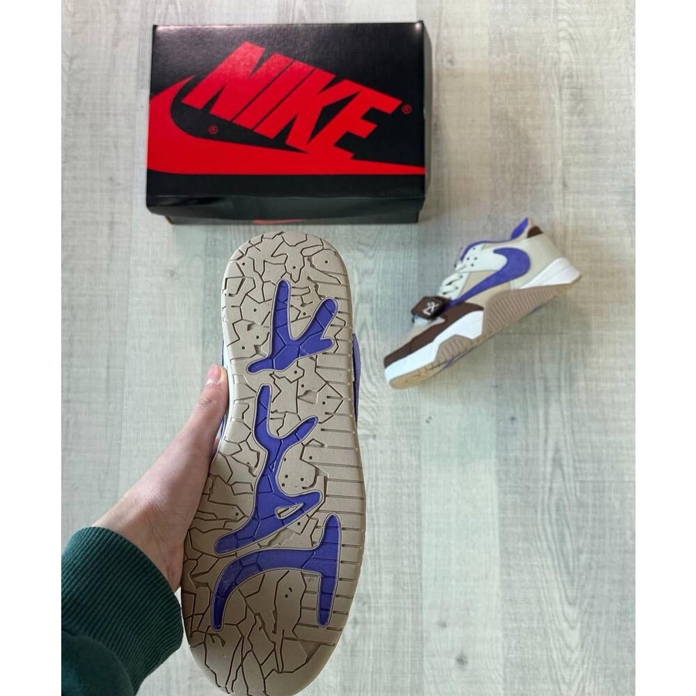 JORDAN JUMPMAN JACK TR TRAVIS SCOTT BROWN PURPLE