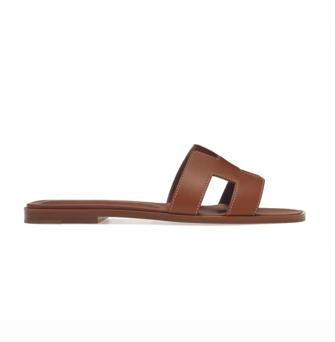 Hermes Oran Sandal Gold Box Calfskin Leather