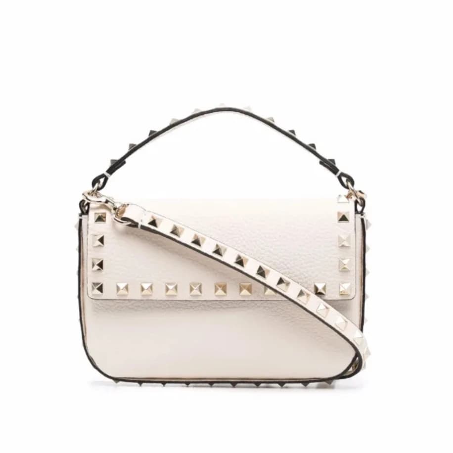 Valentino Garavani Rockstud Bag Mini White
