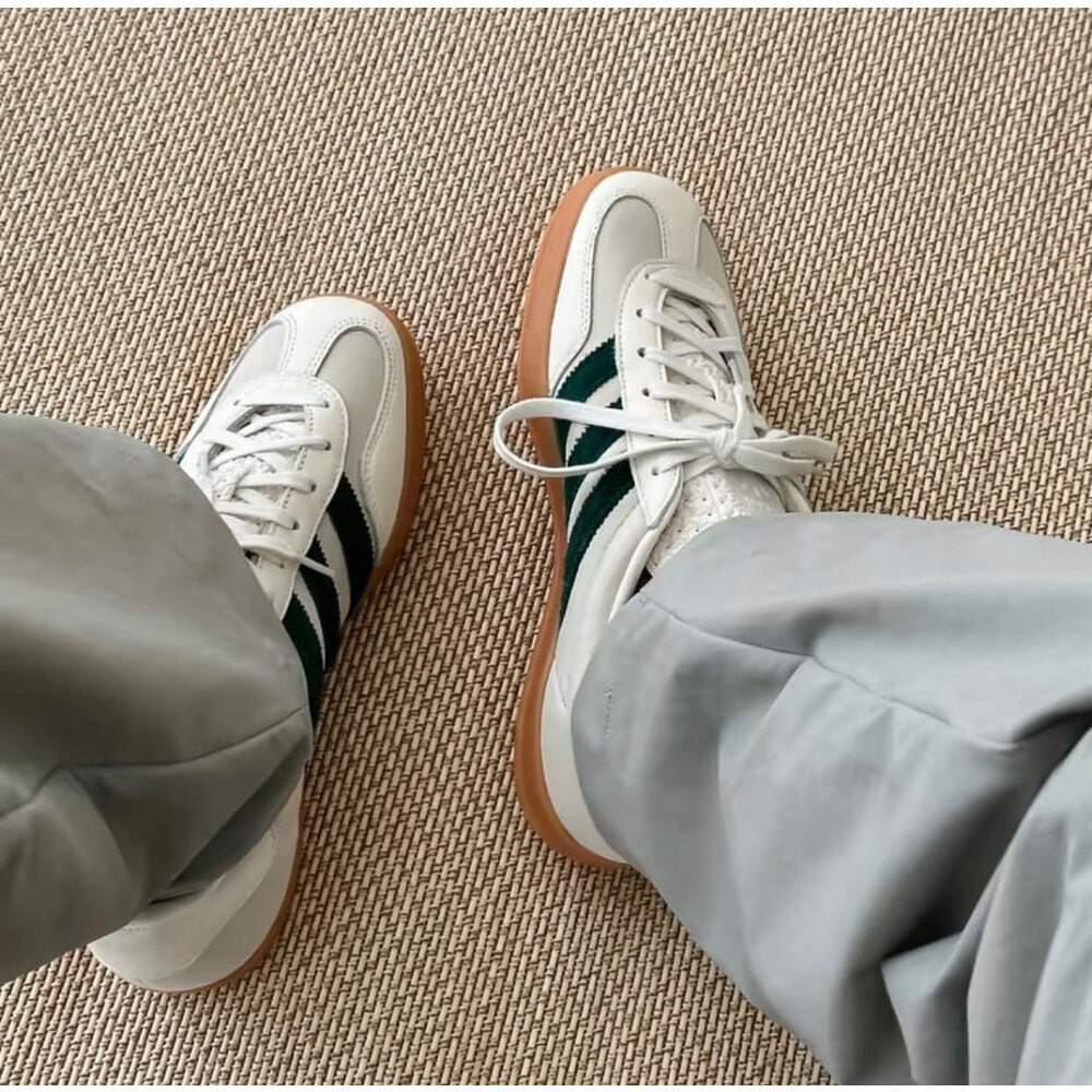 Adidas Gazelle indoor emmi off white dark green