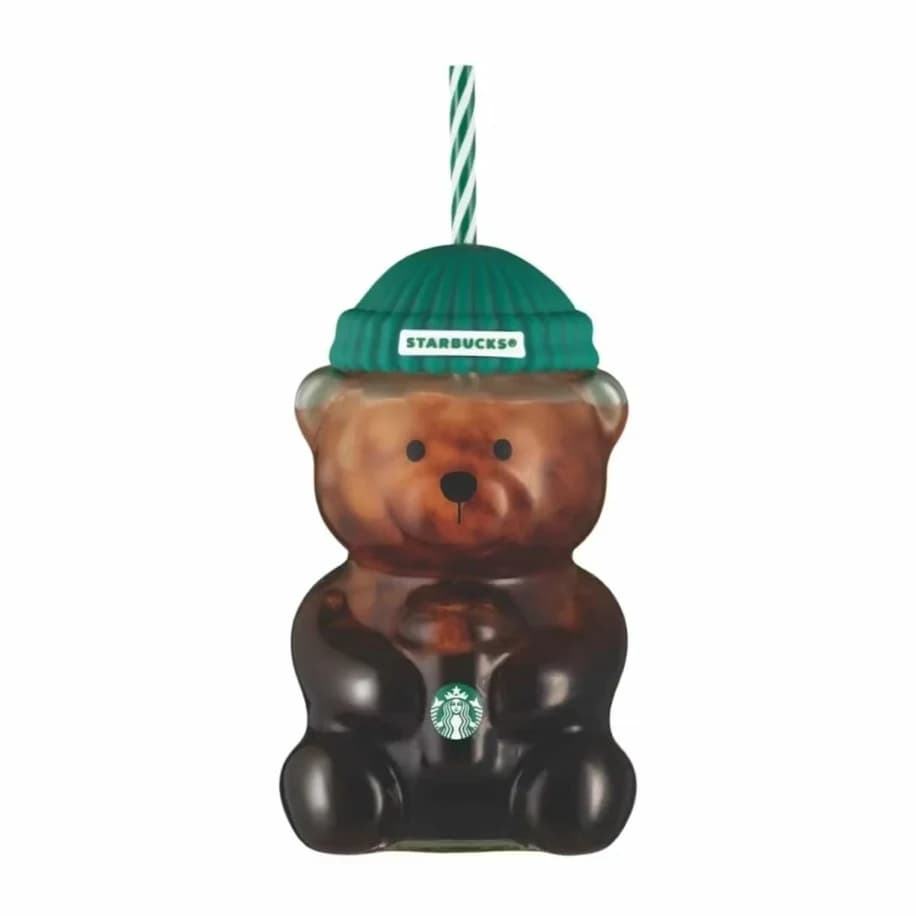 Starbucks Bear “Bearista” Glass Tumbler Cup