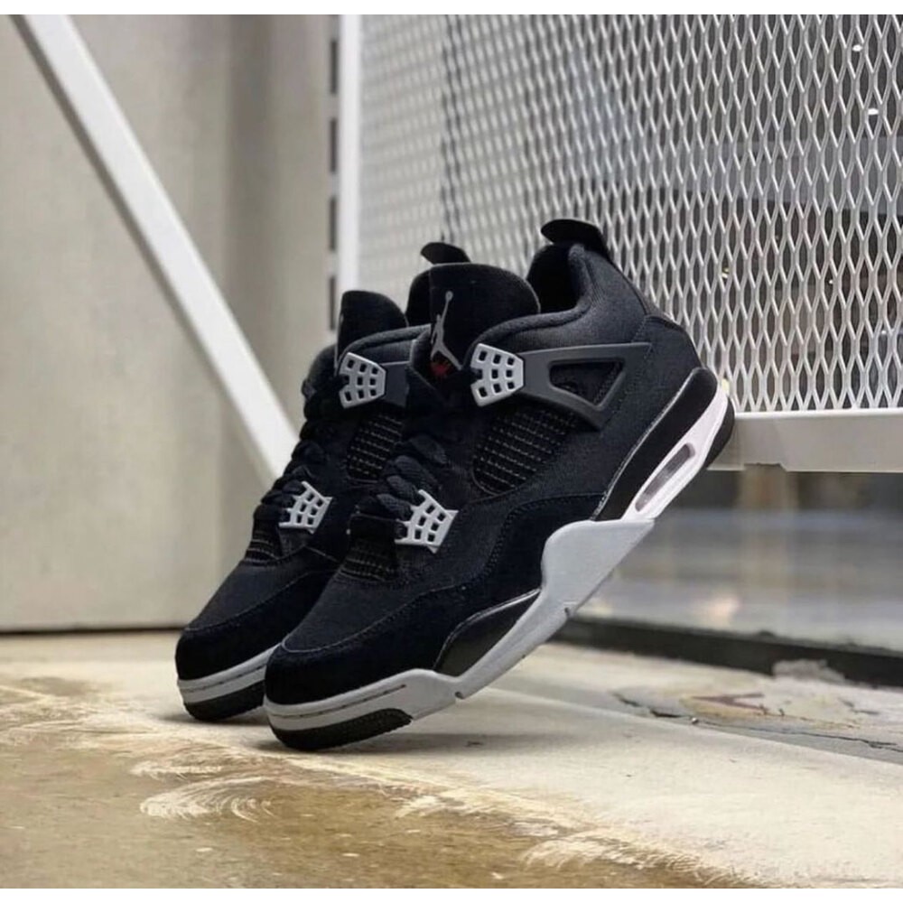 Nike Jordan Retro 4 Canvas Black