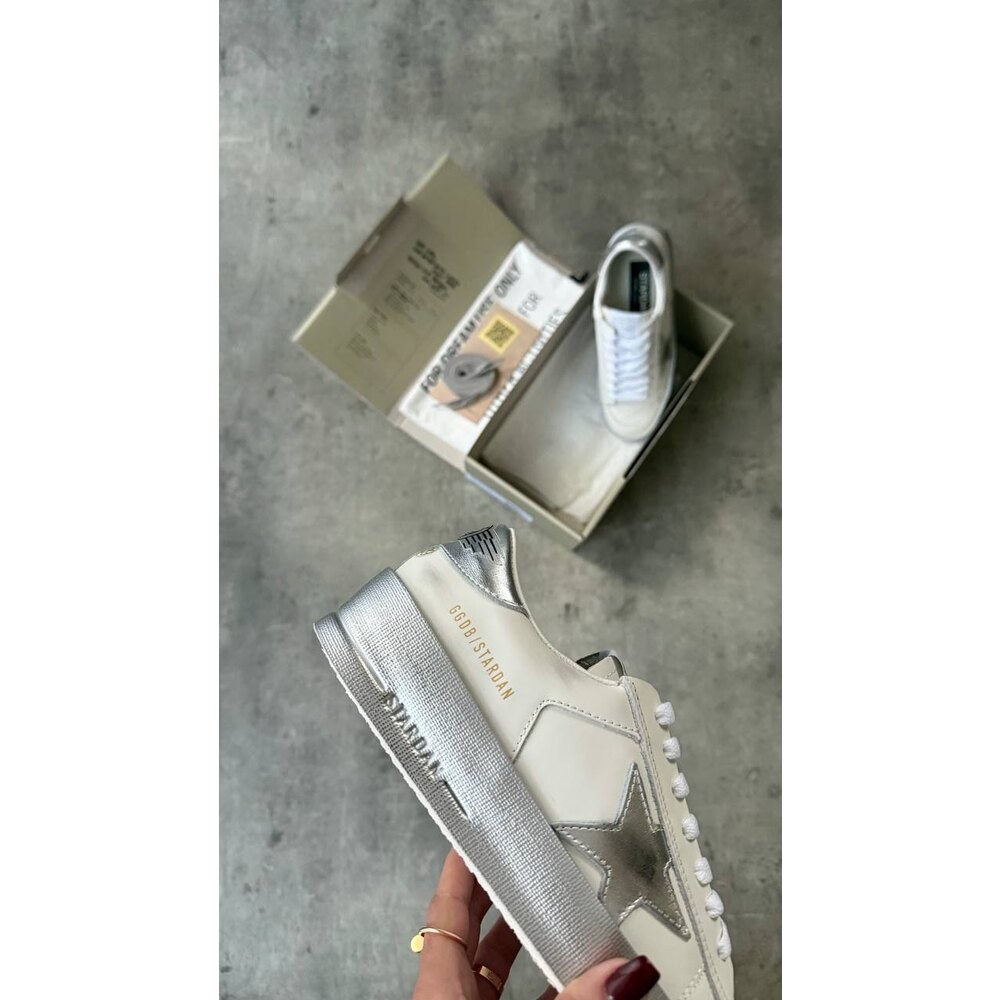 Golden Goose Unisex White Silve