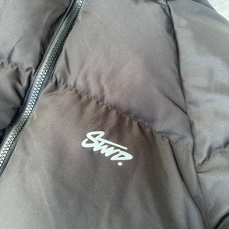 Oversize Stvd Siyah Şişme Mont