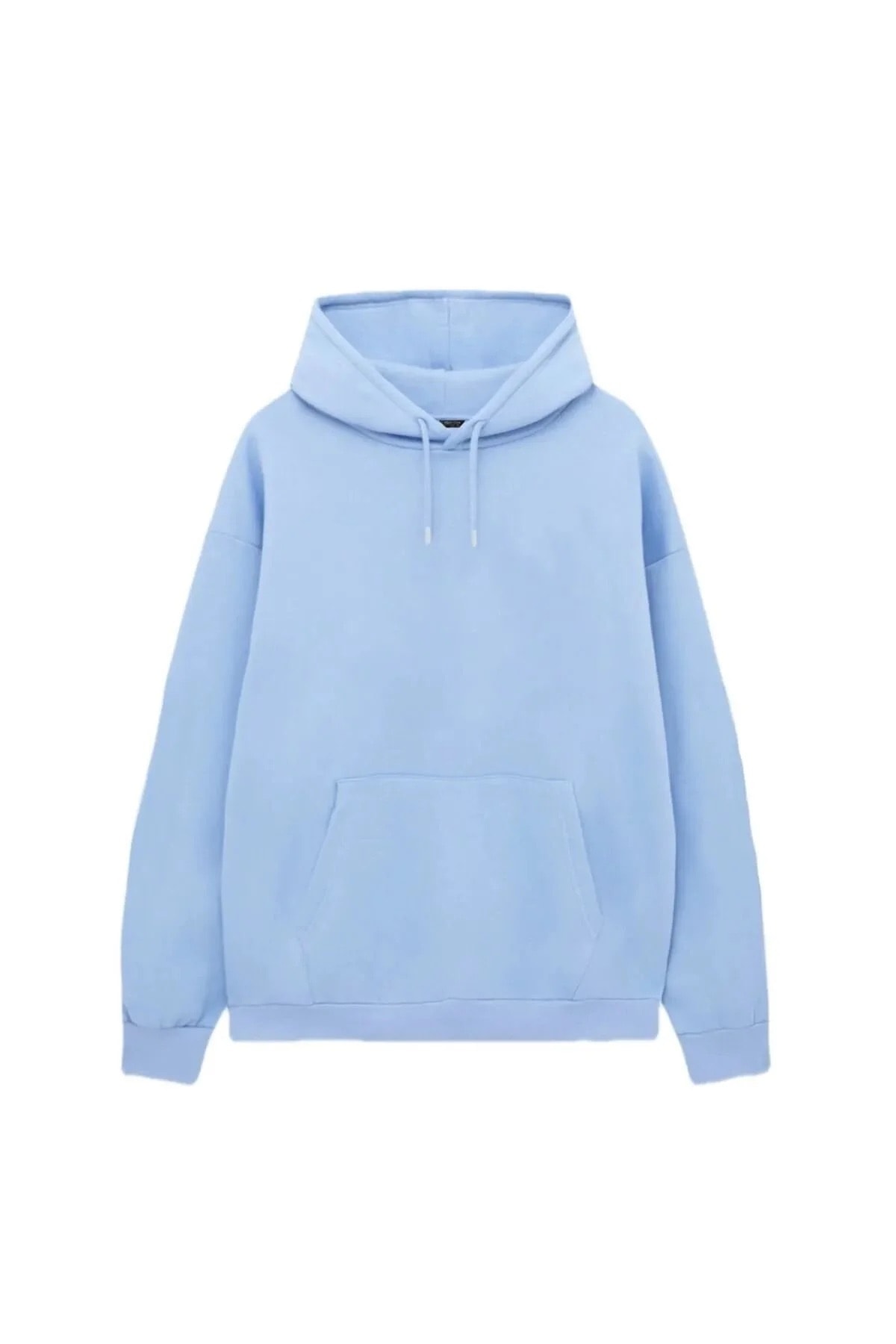 Mavi Kapüşonlu Sweatshirt