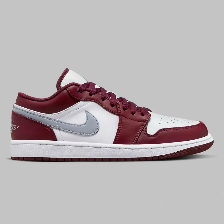 Air Jordan 1 Low White “Bordeaux”