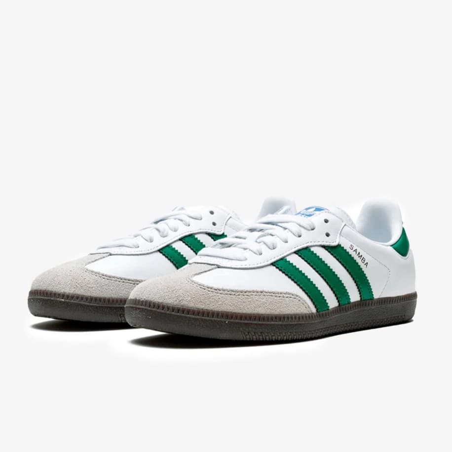 adidas Samba OG Cloud White Collegiate Green görsel 2