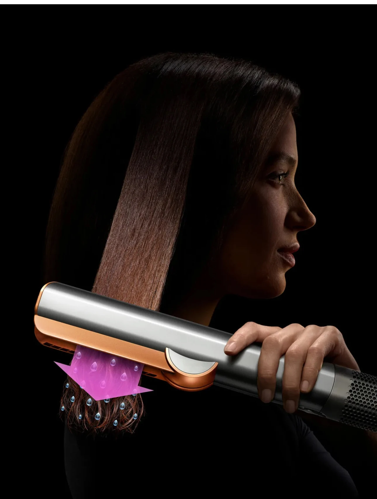 DYSON Airstrait™ Saç Düzleştirici (Parlak Nikel/Parlak Bakır)