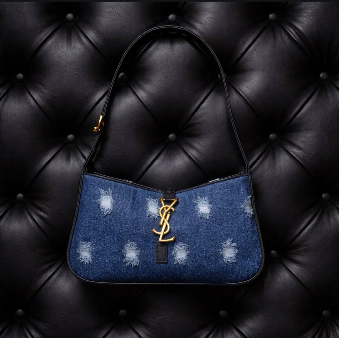 YVES SAINT LAURENT HOBO LACİVERT BAG