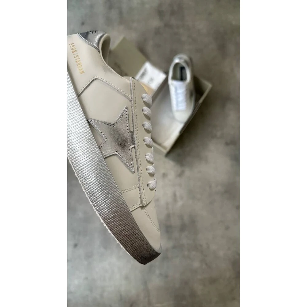 Golden Goose Unisex White Silve görsel 3