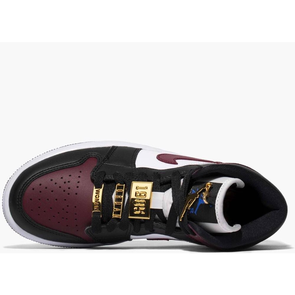 Nike Air Jordan 1 Mid Se Black Dark Beetroot (w