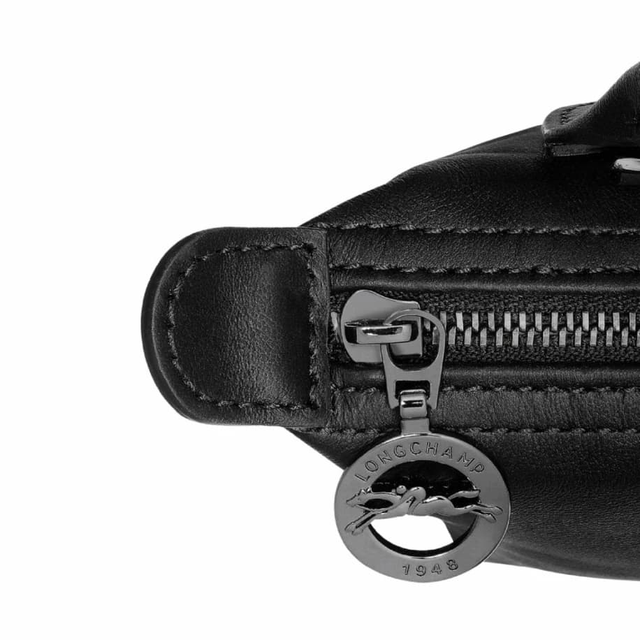 Longchamp Le Pliage XS Leather Black görsel 4