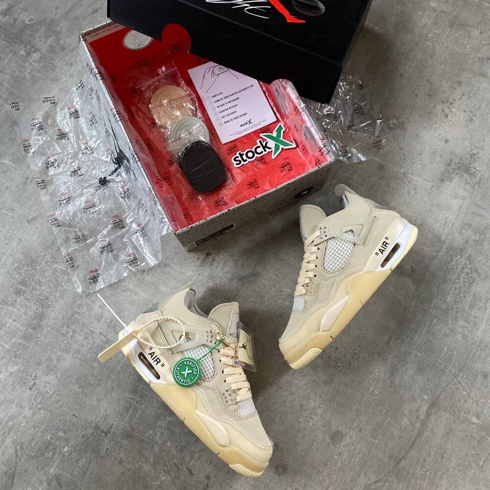 Off White x Air Jordan 4 Sail