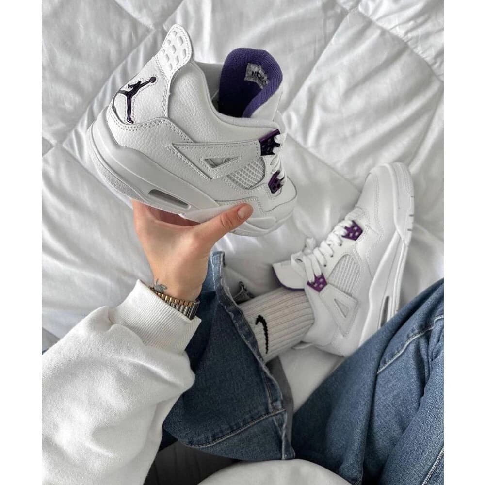 Jordan 4 Retro Metallic Purple görsel 2