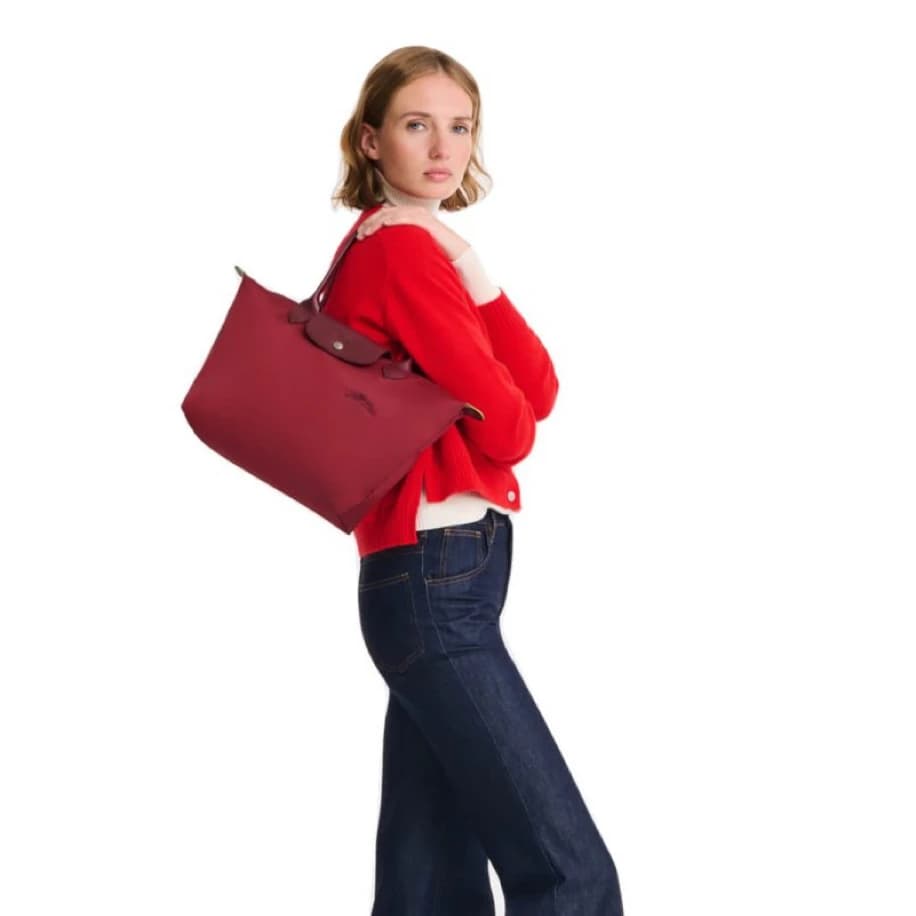 Longchamp Le Pliage M Tote Bag Bordeaux görsel 3