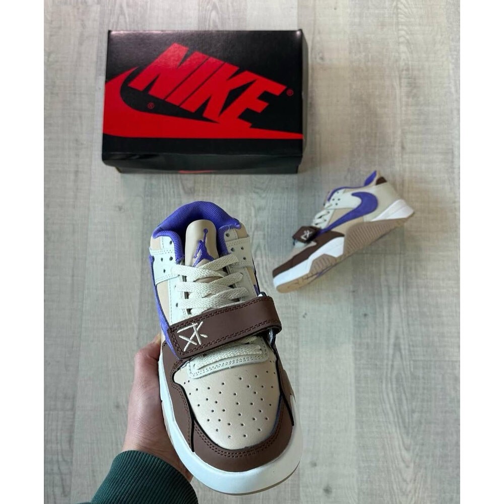 JORDAN JUMPMAN JACK TR TRAVIS SCOTT BROWN PURPLE