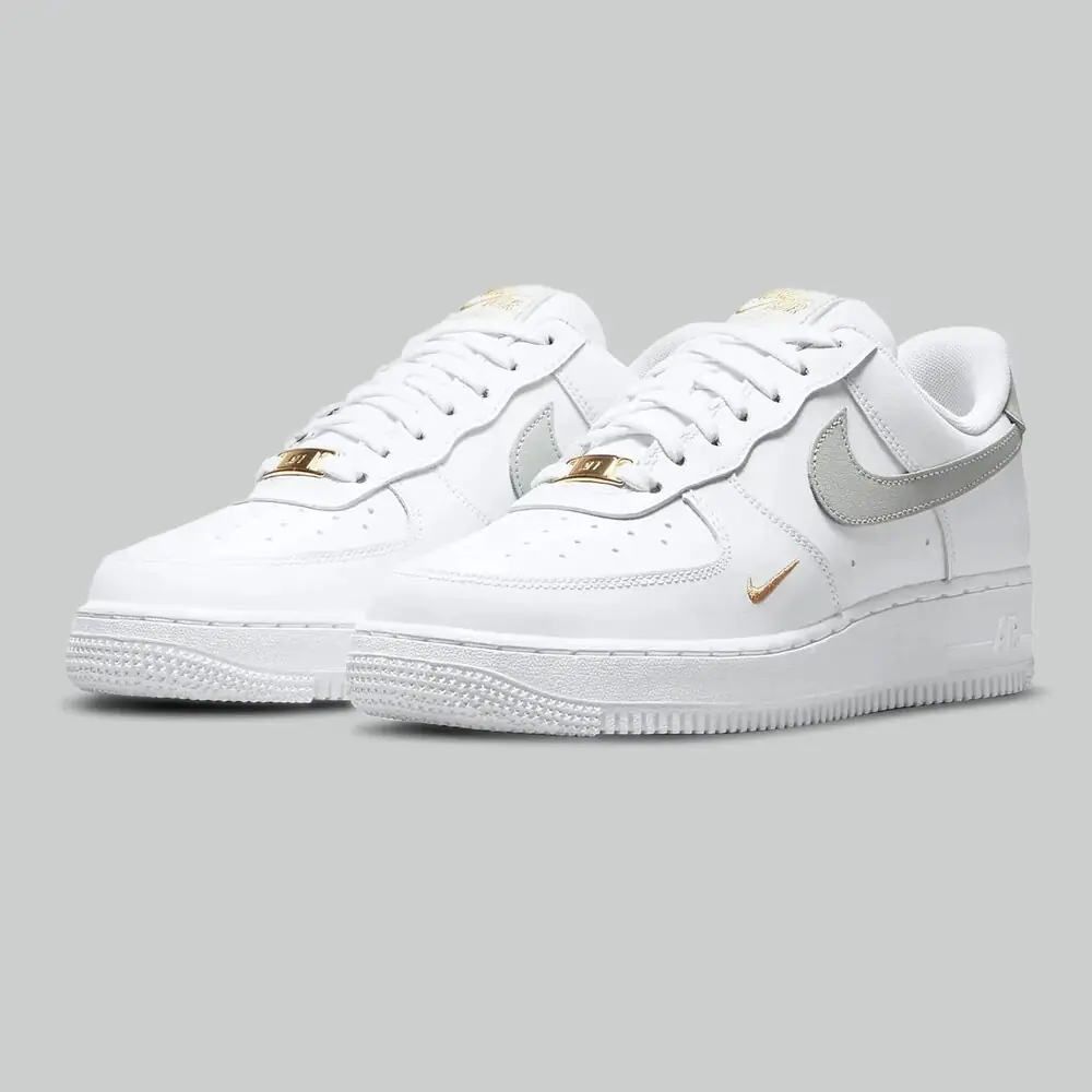 Nike Air Force 1 White Light Silver görsel 3