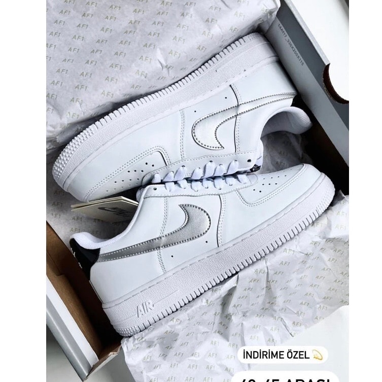 Nike Air Force 1 “Metallic Silver “