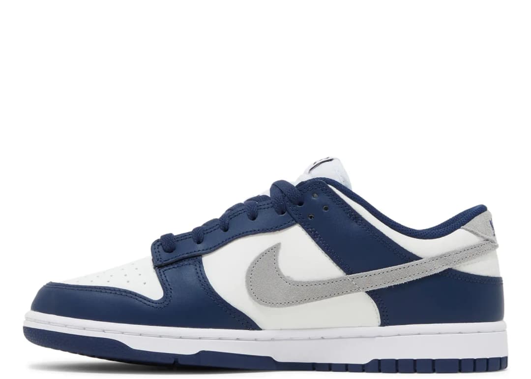 Nike Dunk Low Summit White Midnight Navy YENİ görsel 3