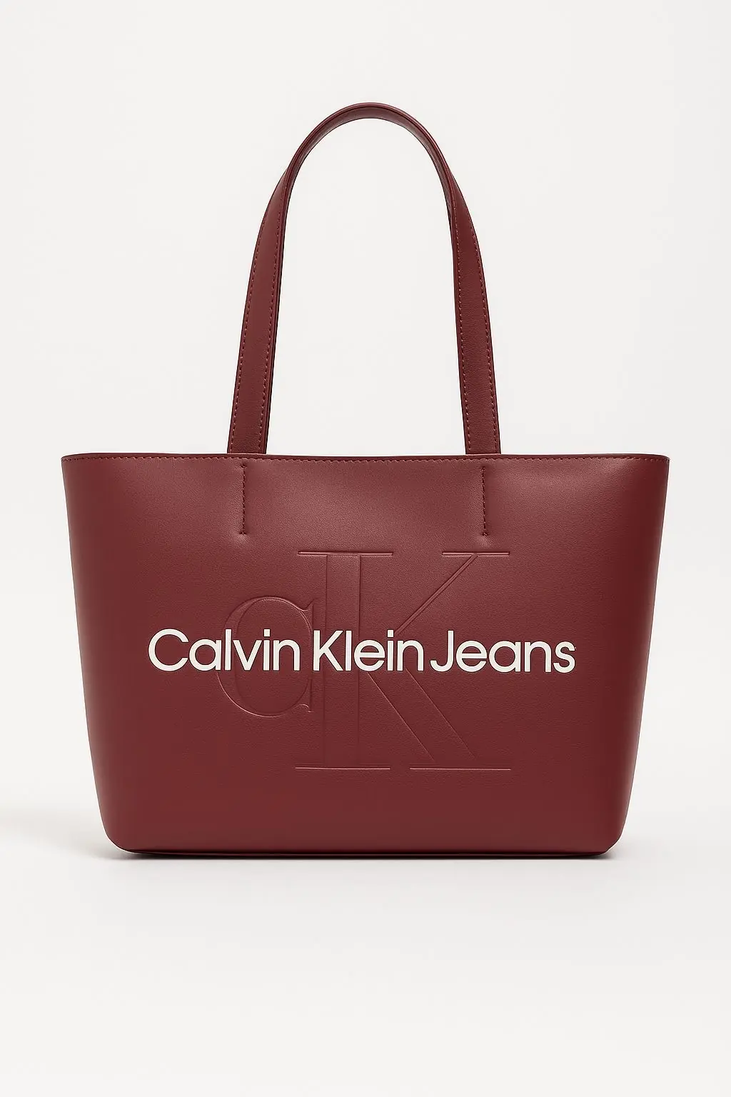 CALVİN KLEİN SHOPPER BORDO ÇANTA