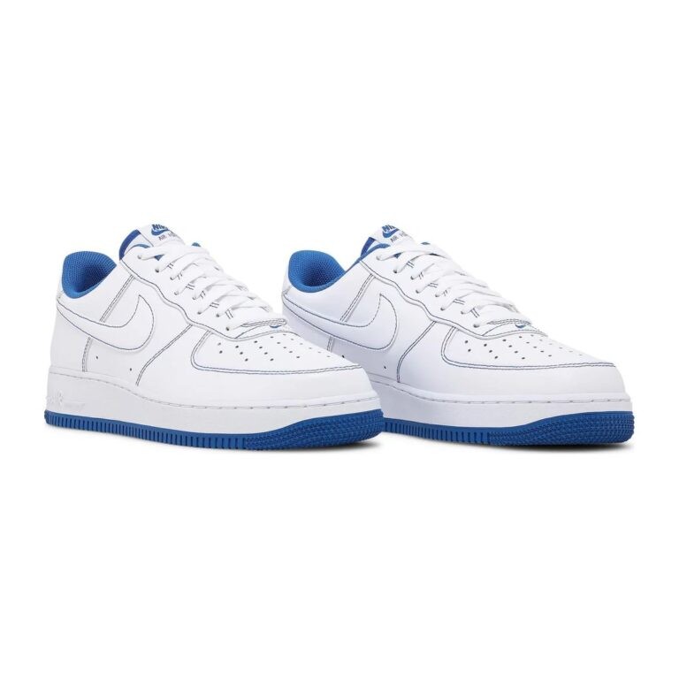 Nike Air Force 1 07 Stitch White Game Royal