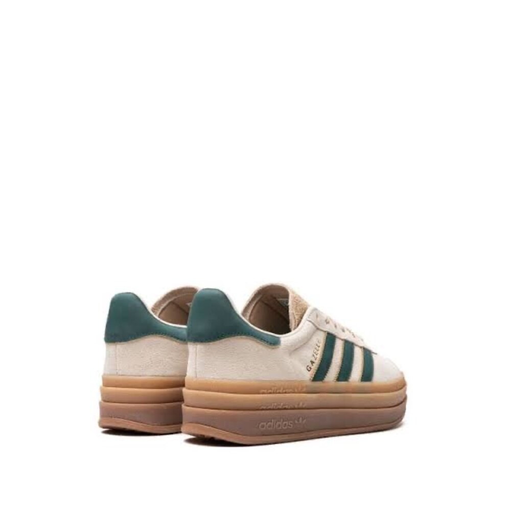 ADIDAS GAZELLE BOLD MAGIC BEIGE COLLEGIATE GREEN