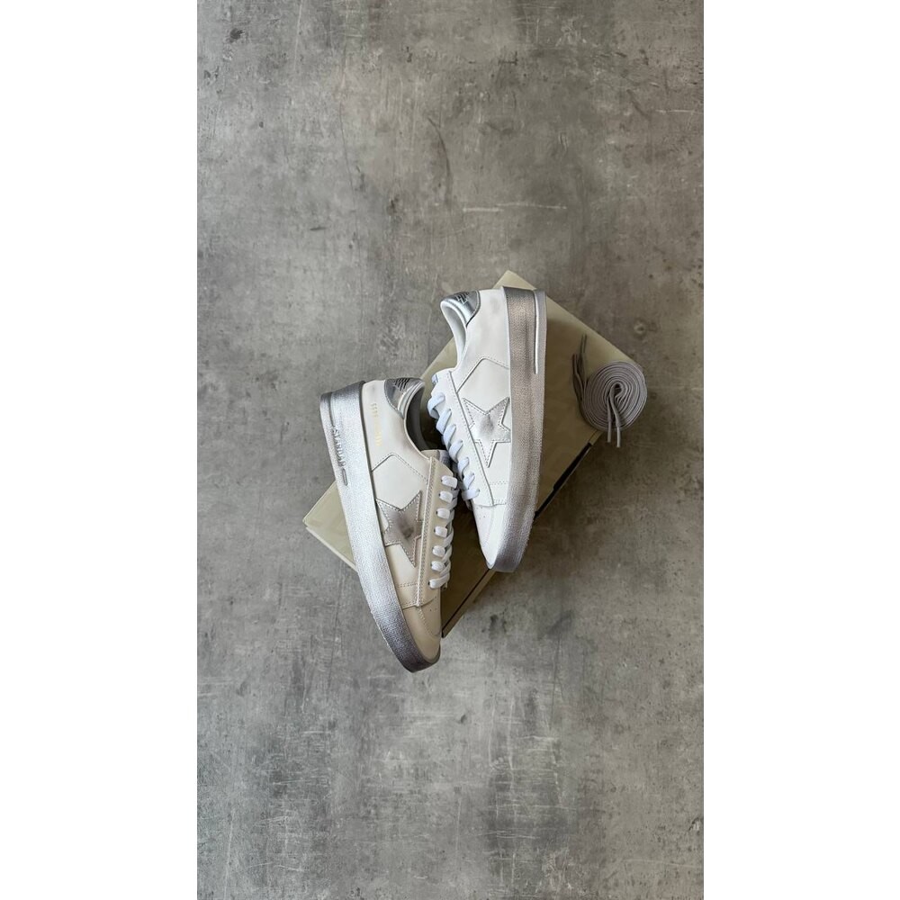 Golden Goose Unisex White Silve