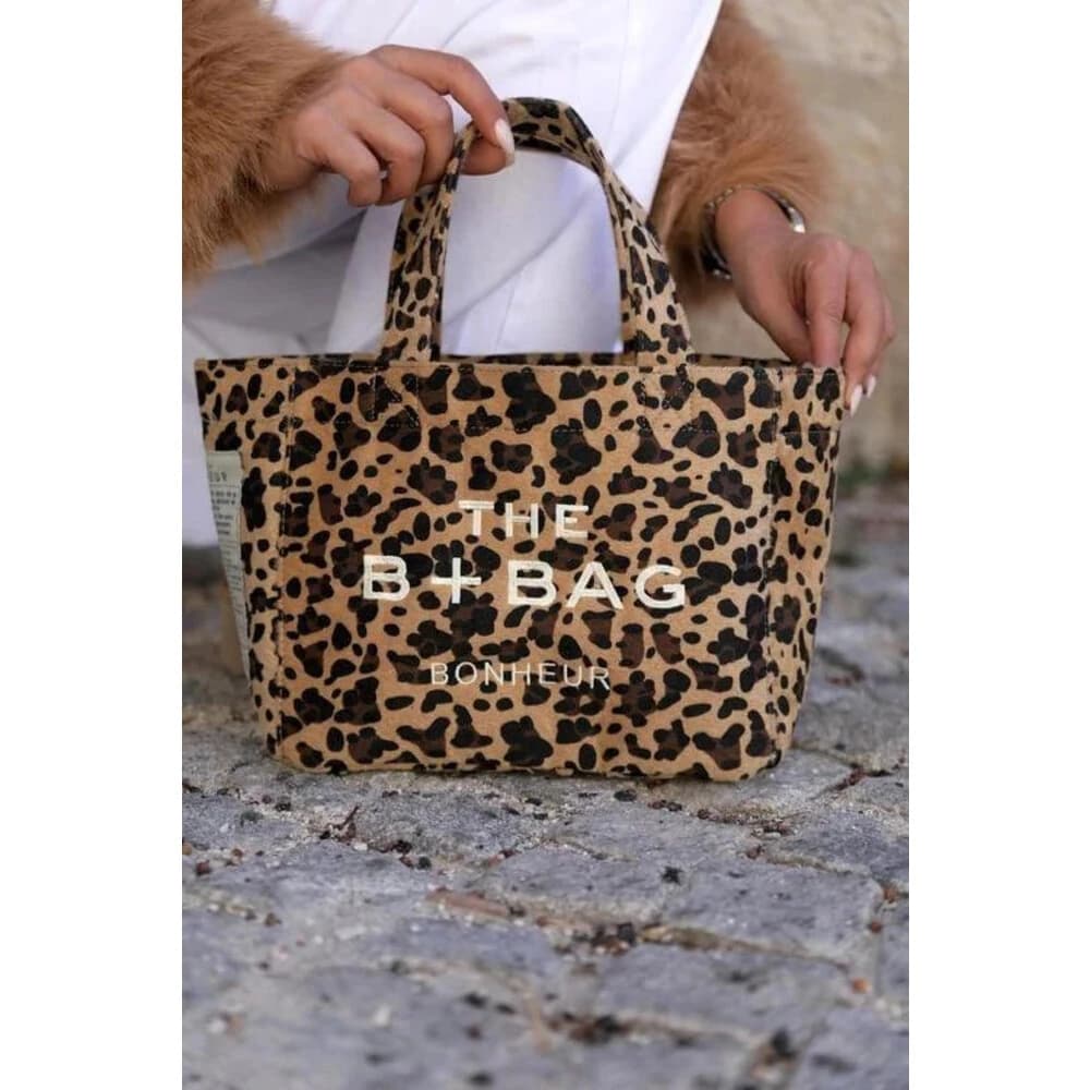 The B + Bag Bonheur Canvas Leopard görsel 3