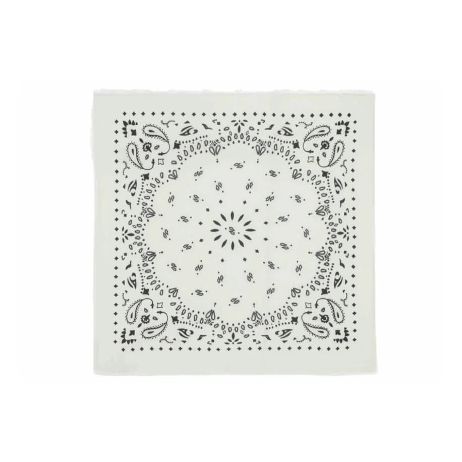 Kujten Large Cashmere Bandana Hachiko Oats White