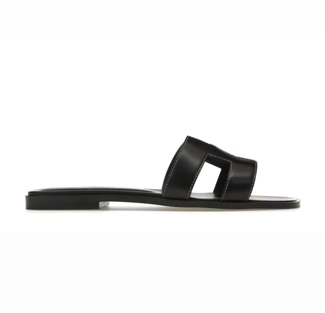 Hermes Oran Sandal Nior Box Calfskin Leather
