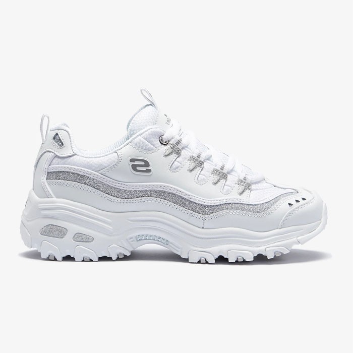 Skechers D’lites White Silver