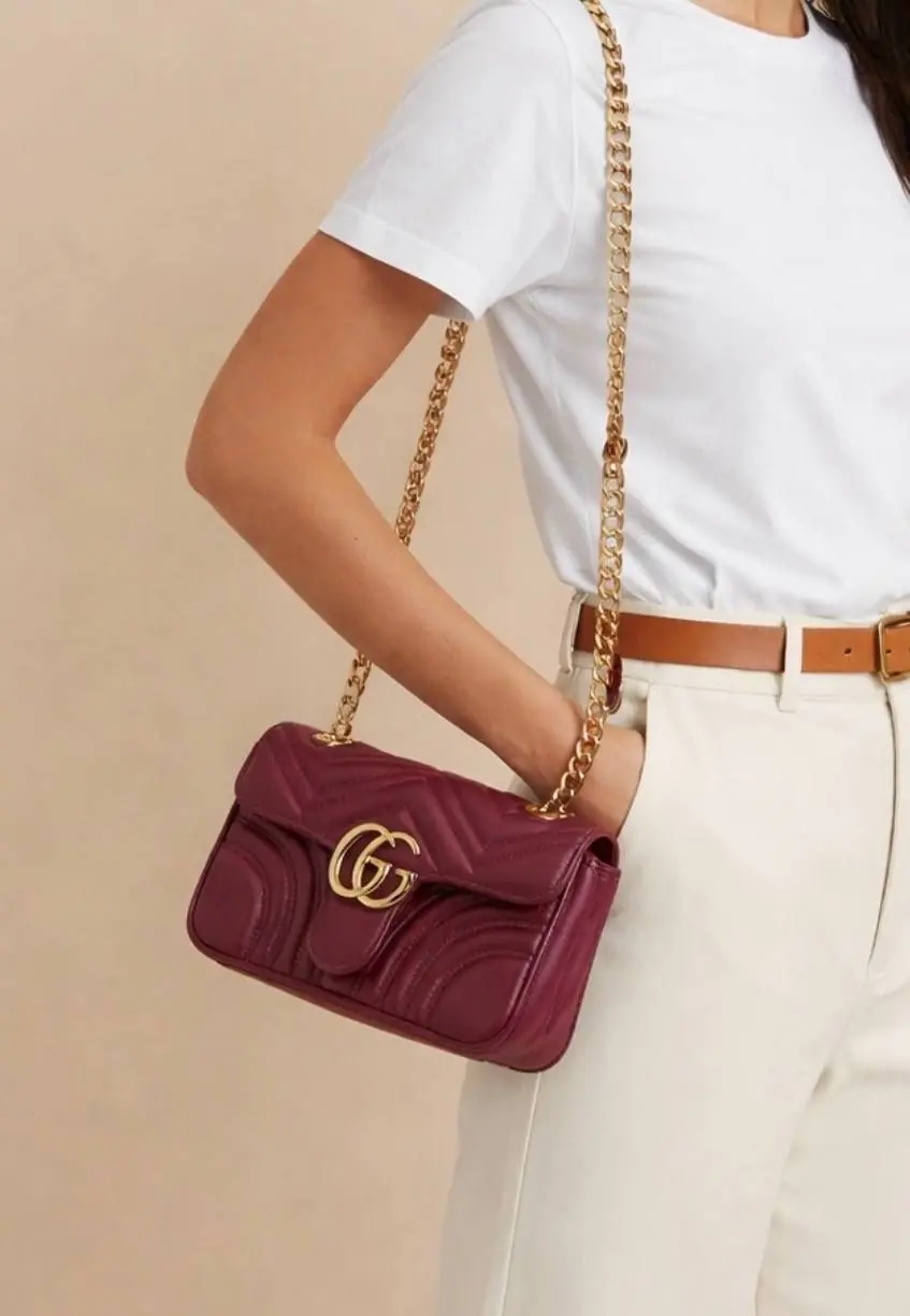 GG MARMOUNT MEDIUM BORDO BAG