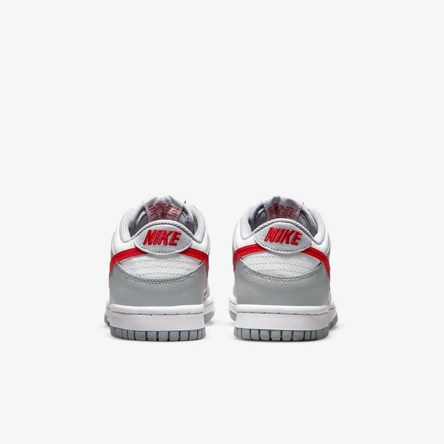 Nike Dunk Low White Wolf Grey University Red görsel 5